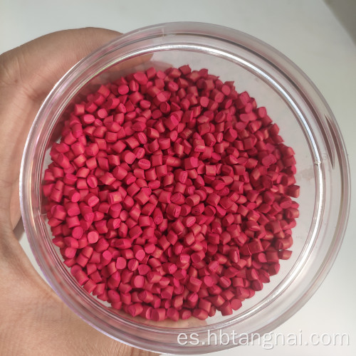 Gránulos de color masterbatch rosa de alto grado para plástico